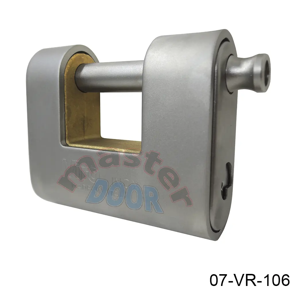 [07-VR-106] Candado Acorazado Mod-Panzer 4117X, acero Inox, llave se extrae si esta cerrado, a prueba de ganzua, placa antitaladro,max. seguridad, Resistente a la humedad