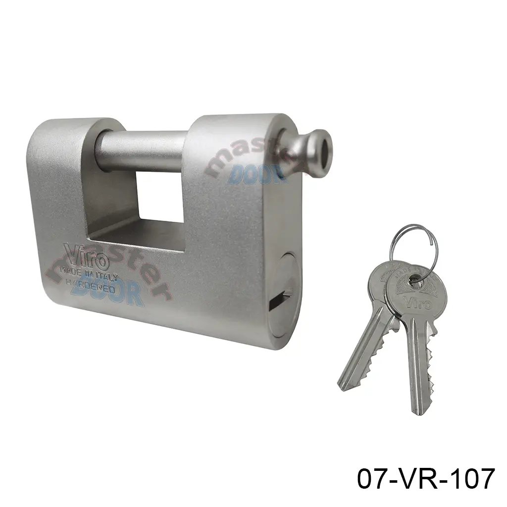 Candado Monobloque de acero esp. Mod-Monolith, llave se extrae si esta cerrado, a prueba de ganzua, placa antitaladro,max. seguridad, Resistente a la humedad