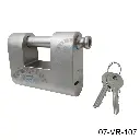 Candado Monobloque de acero esp. Mod-Monolith, llave se extrae si esta cerrado, a prueba de ganzua, placa antitaladro,max. seguridad, Resistente a la humedad