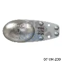 Cerradura para Camiones Mod-VAN LOCK, acero inoxidable, antitaladro apertura interna, incluye una placa con sus accesorios