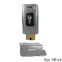 Kit Chapa Electrica Vertical Viro V06, 12vcd, para Puerta que abate hacia dentro, con cilindro