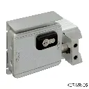 Kit Chapa Electrica Viro V09, 24 vcd, para Puerta Corrediza, con cilindro