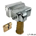 Kit Chapa Candado VIRO, CONDOR para Cortina y Persiana, con cilindro manual.