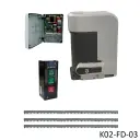 Kit Cremallera NYOTA 115EVO 1.0Hp 220V, 2F. Cap. de Arrastre 1800K. Incluye: 6m de cremallera y Botonera.