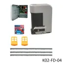 Kit Cremallera NYOTA 115EVO 1.0Hp 220V, 2F. Cap. de Arrastre 1800K. Incluye: 6m de cremallera, receptor y 2 control.