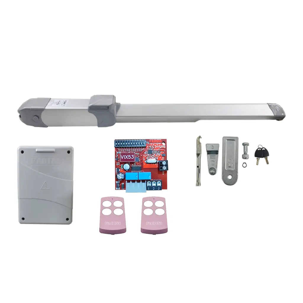 Kit Pistones HINDI EVO-800, 400mm, 120V, Peso max. 550K, Ancho max. 4.0m, 1-hoja...Incluye Receptor y 2 Control.