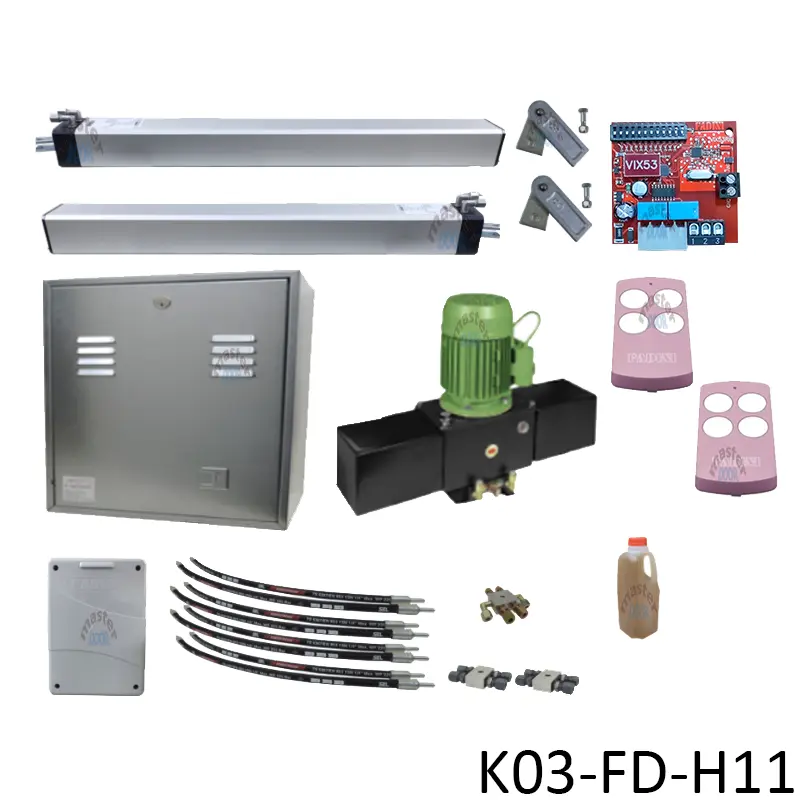 Kit Pistones MEC-800, 400mm, Doble Piston, 220V-2F, Peso max. 1200K, Ancho max. 5.0m, 1-hoja...Incluye Receptor y 2 Control.