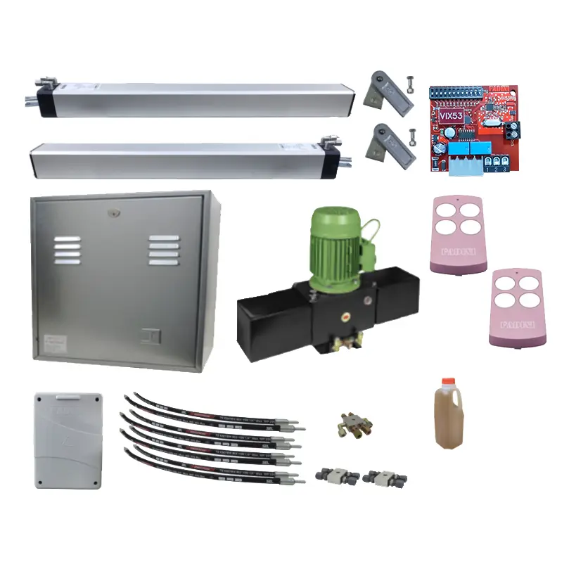 Kit Pistones MEC-800, 400mm, Doble Piston, 220V-2F, Peso max. 1200K, Ancho max. 5.0m, 1-hoja...Incluye Receptor y 2 Control.