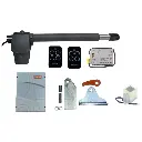 [K03-GE-05] Kit Pistones GBAT-324 Profesional, 24VCD, para 1-hoja, con receptor RQFZ433 y 2 control Echo. Incluye Bateria de respaldo