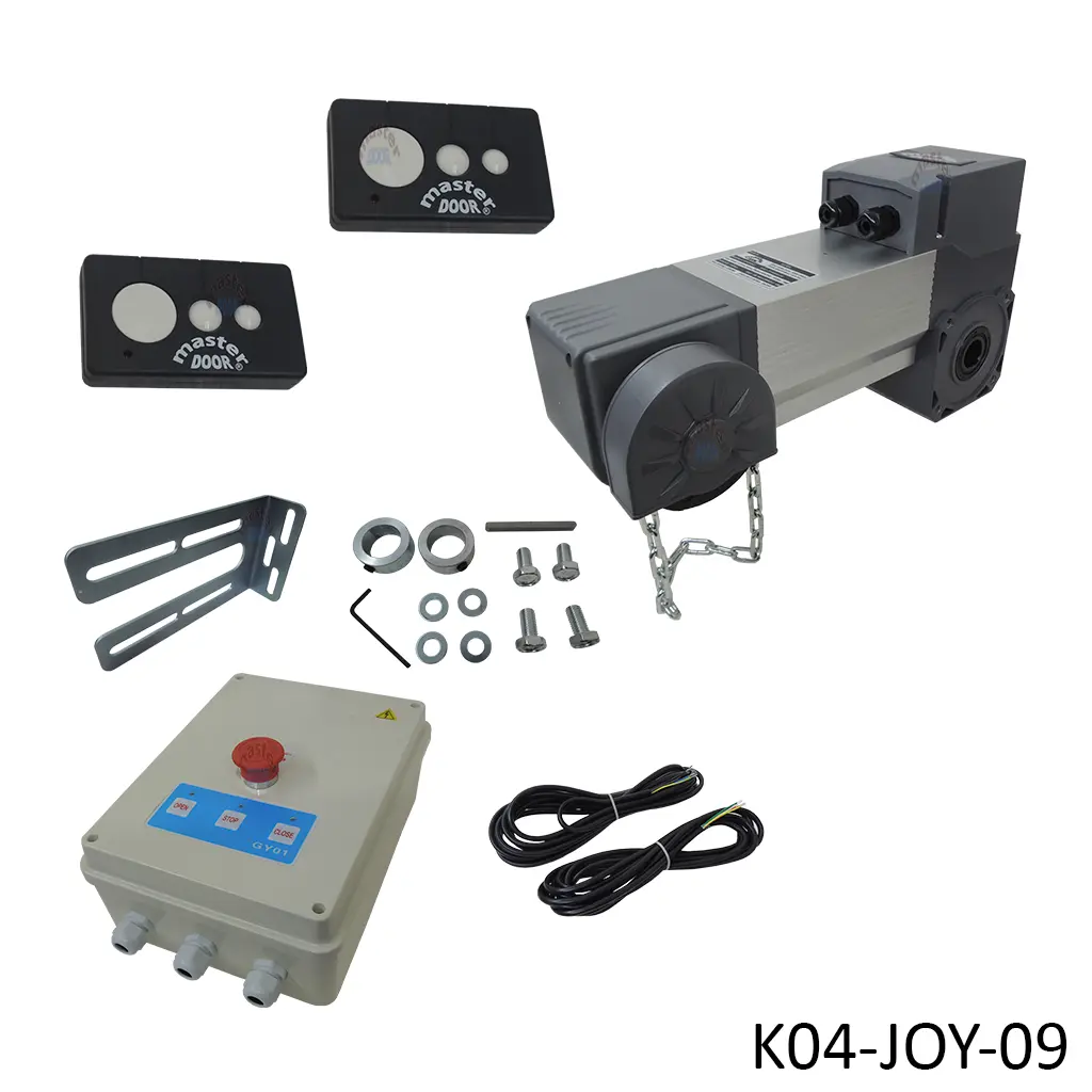 Kit Operador ID-100DC, 220V, se coloca directo a la flecha, para cualquier puerta ascendente Standard, Vertical, Hi. Incluye 2 Controles