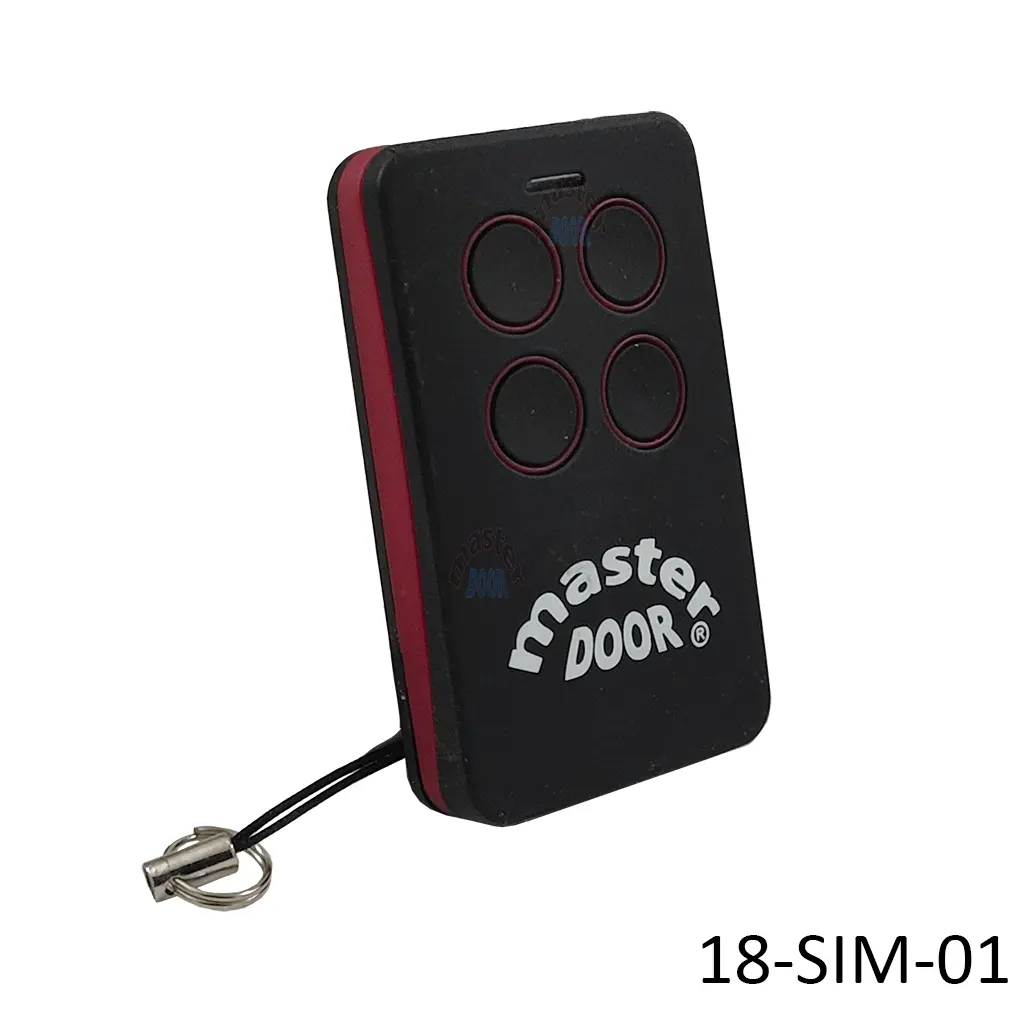 [18-SIM-01] Control Remoto MD, tipo Europeo, para Op. CM180/260 y otros, F-433, color negro 4-T.