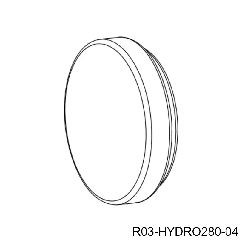 [R03-HYDRO280-04] Tapa para cubierta del vástago del para piston Hydro280/360. #2