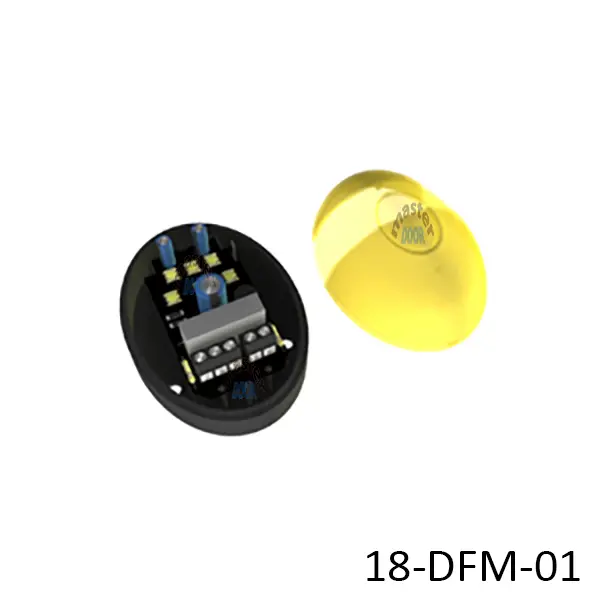 [18-DFM-01] Lampara Destellante de señalizacion ext. 6-Led, 12V/24V/220V