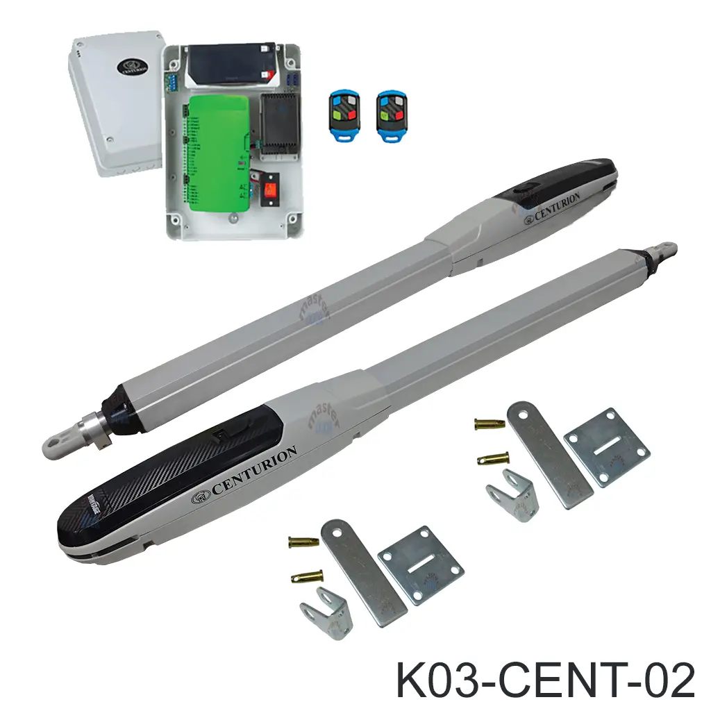 [K03-CENT-02] Kit Pistones CENTURION VANTAGE500 para 2 Hoja2, 120V/12V, incluye Bateria y 2 control.