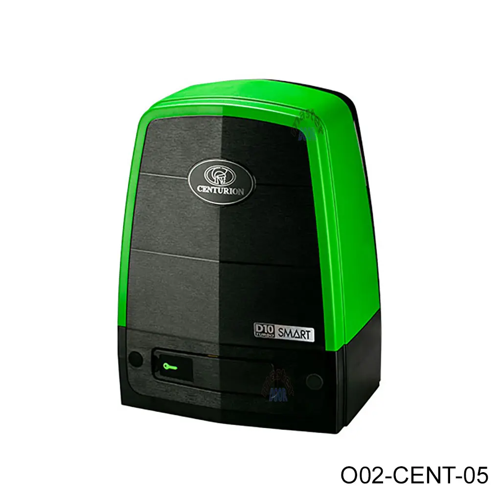 Operador Centurion D10 Smart TURBO. Incluye: Tarjeta, 2-Bateria, y placa. Sin Cremallera