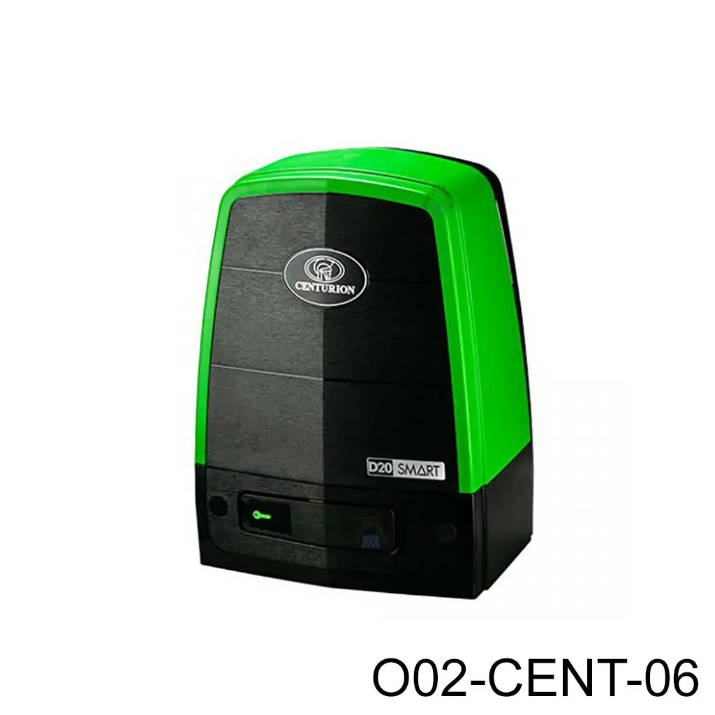 Operador Centurion D20 Smart. Incluye: Tarjeta, 2-Bateria, y placa. Sin Cremallera