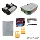 [K03-FD-H15] Kit Pistones COMBI-740, 175º, 120V, Peso max. 700K, Ancho max. 4.0m, 1-hoja...Incluye Receptor y 2 Control.