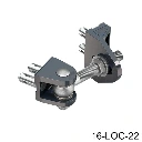 Bisagra Ajustable en 4 Dimenciones, M12, atornillable con tornillos Quick-Fic incluidos, 2 piezas.