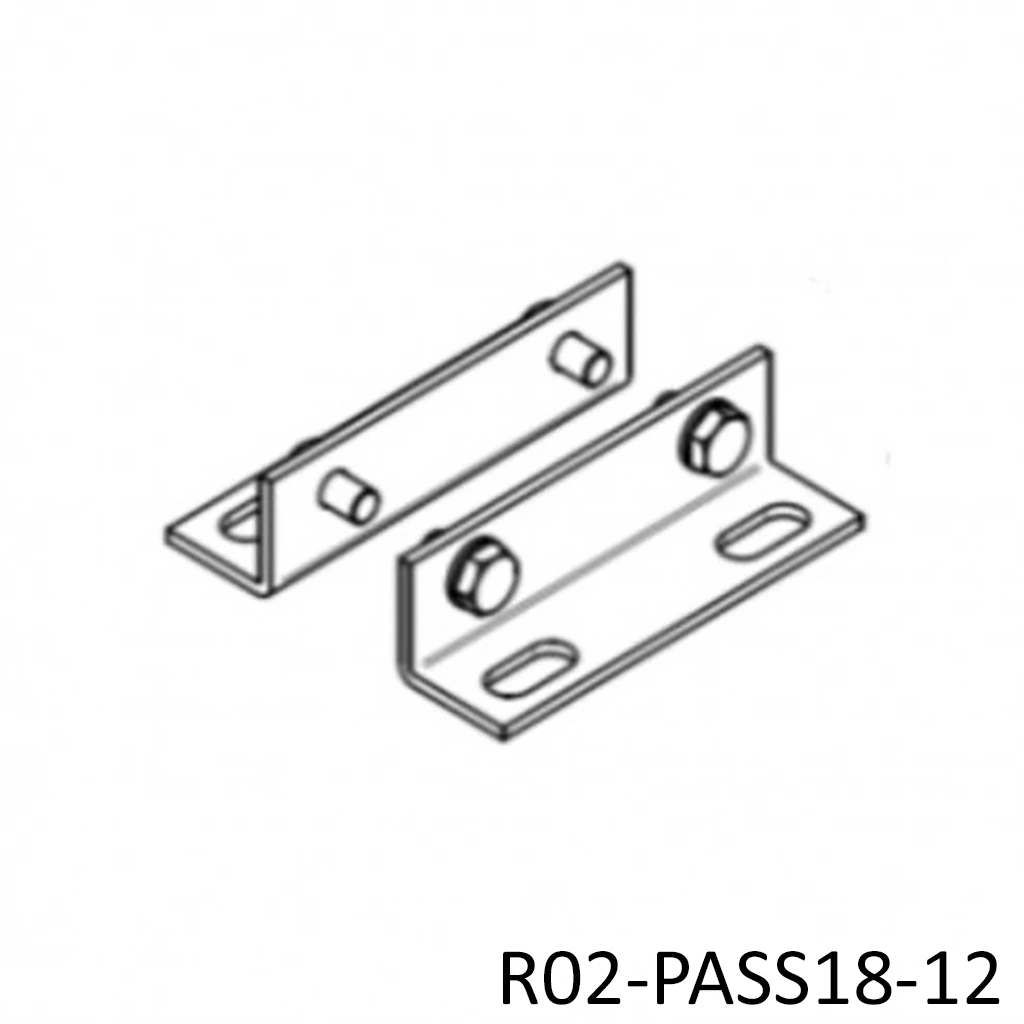 Bases en angulo para placa del Op. PASS1800/2500. juego