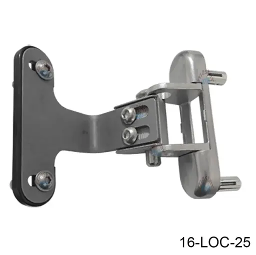[16-LOC-25] Bisagra 3DM, Regulable en 3 dimensiones, carcasa inox, 150Kg, 180º, montaje con expansor Quick-Fix M8-40mm
