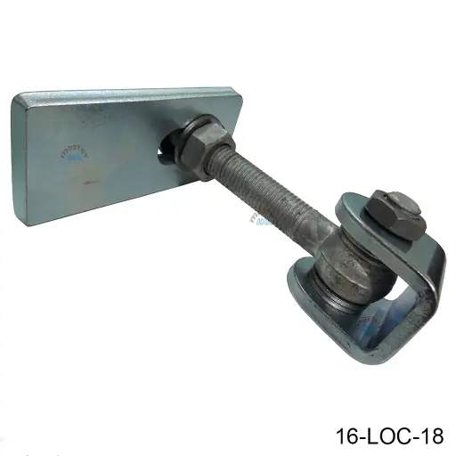 [16-LOC-18] Bisagra GBMU-Z-M20-150, regulable 3 dimensiones, acero zincado, para 400kg, 180º, para PTR. LOC
