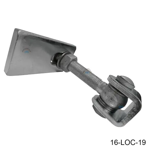 [16-LOC-19] Bisagra GBMU-Z-M22-160, regulable 3 dimensiones, acero zincado, para 440kg, 180º, para PTR. LOC