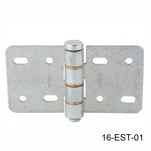[16-EST-01] Bisagra central galv. Para herraje Articulado curvo hacia la pared