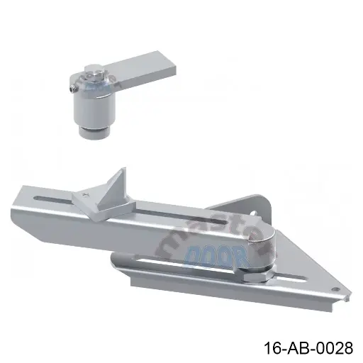 [16-AB-0028] Bisagra de Llegada Inclinada LH, aplica cuando la puerta llega con un ángulo de inclinación, Incluye Bivelo