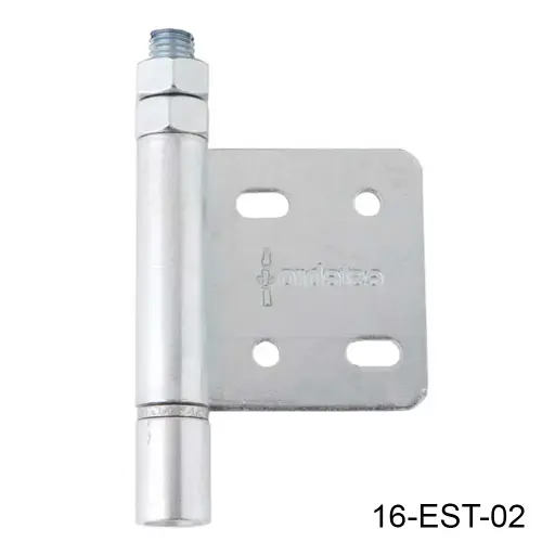 [16-EST-02] Bisagra inferior sencilla galv. con pivote, para herraje Articulado curvo hacia la pared