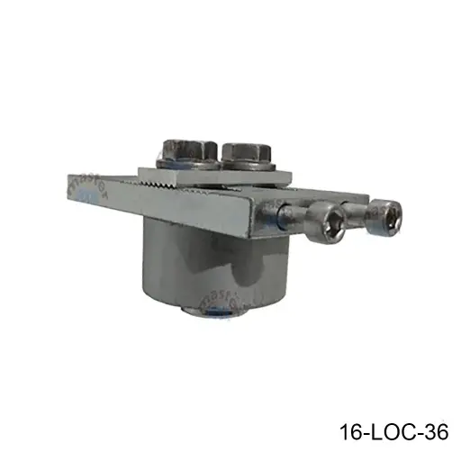 [16-LOC-36] Bivelo Chico Z-BB-50, Ø48mm exterior, con tornillo ajustable por la parte de enfrente, Acero Inox. Loc