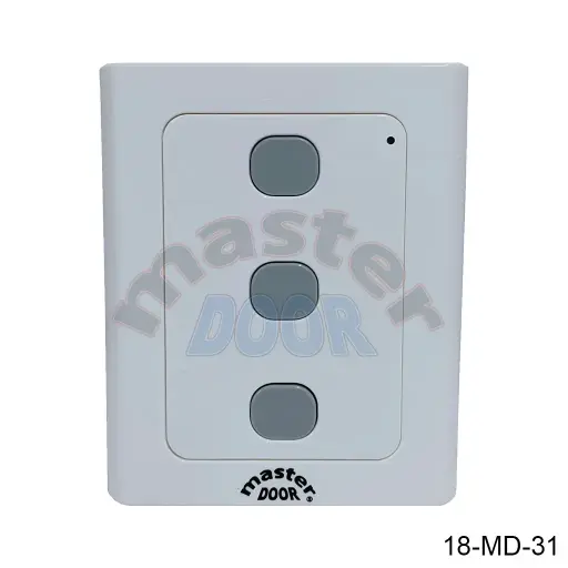 [18-MD-31] Boton / Interruptor de Pared Inalambrico 3T, F433 para Operador MD y otros. WWS01