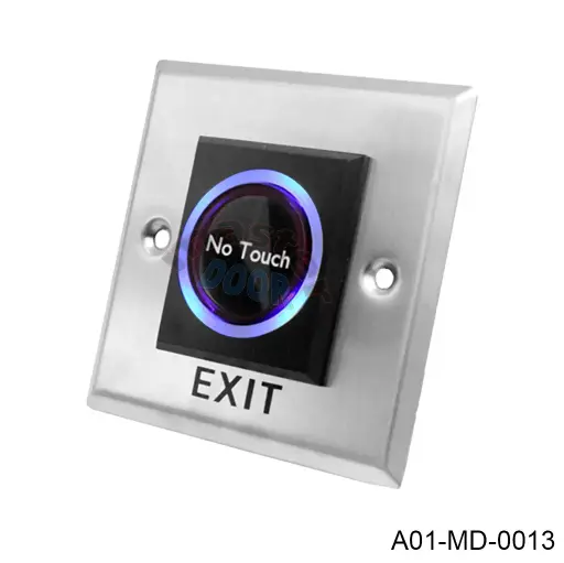 [A01-MD-0013] Boton de Salida sin Tocar , 12-24V, COM-NO-NC, detección de 1-10cm. Se