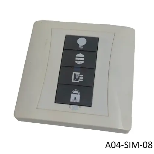 [A04-SIM-08] Botón de Pared para Op. Cortina Oculto CM-180 / CM-260 y otros. Sim