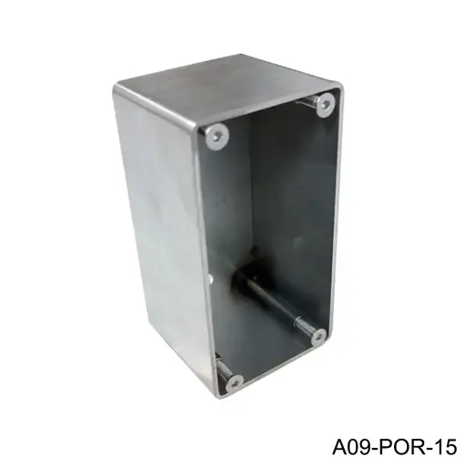 [A09-POR-15] Caja Metalica para switch de llave SS 80x40 6P