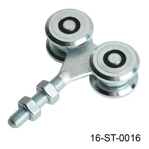 [16-ST-0016] Carretilla Mediana 4-Ruedas para Riel M, carga 300kg. (Balero sellado)