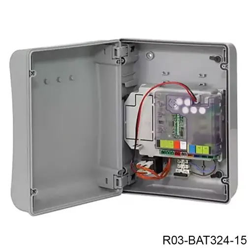[R03-BAT324-15] Cerebro Tarjeta Electronica BRAIN-15 para GBAT-300/ROLLER 24VCD. (Tarjeta + Contenedor + Transformador)