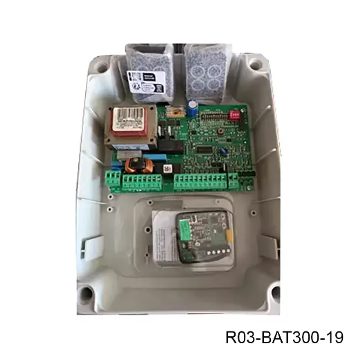 [R03-BAT300-19] Cerebro Tarjeta Electronica JA-388 con Accesorios, para GBAT-300/ROLLER 120V, Caja Incluye: Tarjeta, Contenedor, Receptor RC433 y 2 Control.