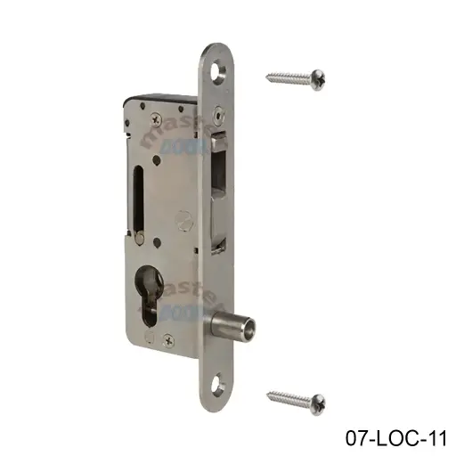 [07-LOC-11] Cerradura Embutida H-COMPACT, Sin Manijas para Puerta Corrediza / Abatible, para PTR 60mm, bloqueo gancho 33mm. No incluye contra