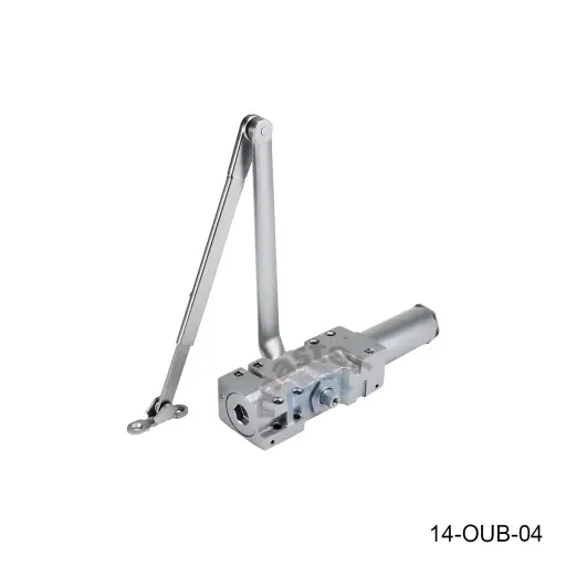 [14-OUB-04] Cierra puertas Mod.-OB03BC, G1 2,000,000 ciclos, 1.4m ancho y 150kg de peso máximo, UL 3-Horas contra Fuego 180º, ajuste de velocidad, con soporte, servicio