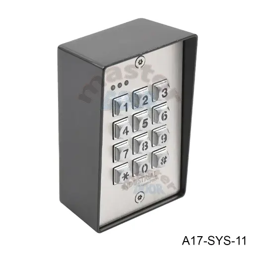 [A17-SYS-11] Control de Acceso / Teclado Ext/Int Antivandalico para 1200 usuarios, con Lector de proximidad de 8cm aprox. incluye: 2-Tarjetas ATR14