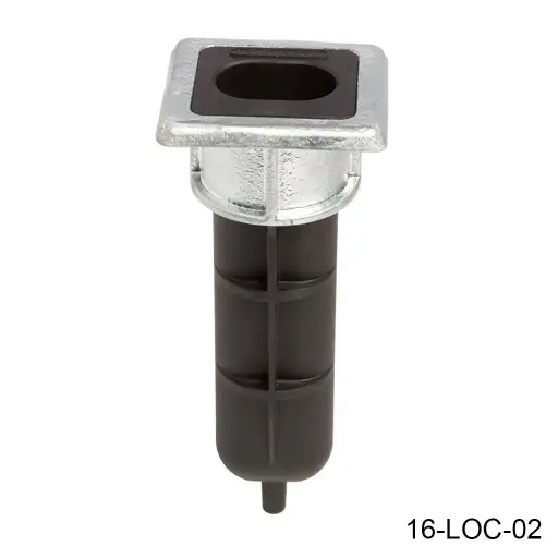 [16-LOC-02] Cubre Agujero con tope OGS, de Poliestireno, caja desmontable con manguera de evacuación, para pasadores KEYDROP / VSF / VSA. LOC