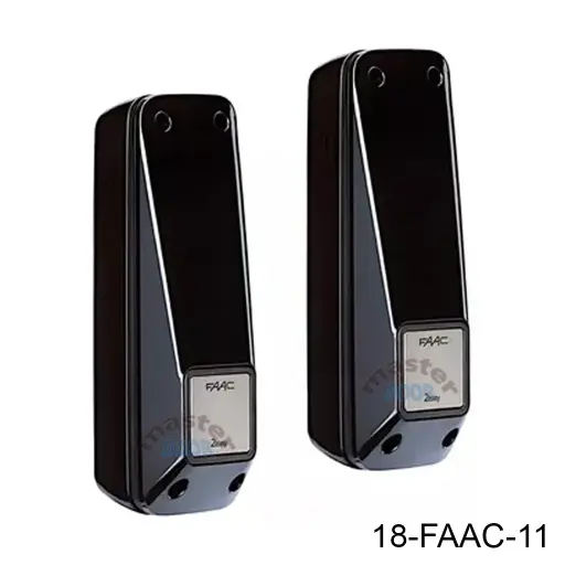 [18-FAAC-11] Fotoceldas FAAC XP20B, Bus 2Easy, 20m alcance, 24V, 180º orientación, no tiene polaridad los cables.