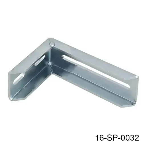 [16-SP-0032] Guia Soporte/Base tipo "L" con ranuras de ajuste,155mm x 110mm, gruesor 4mm, para base superior/inferior de la hoja corrediza y otros. A-468STF.155