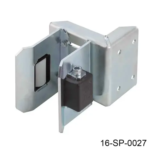 [16-SP-0027] Guia Superior/Inferior con su base y 2 Rodillo de Naylamin 40x45mm para hoja corrediza, ajustable 30-98mm, 100mm fondo, con base 150mm. A-467.P