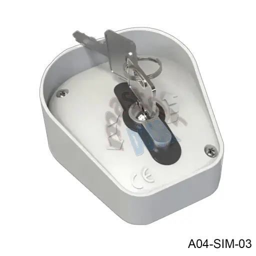 [A04-SIM-03] Interruptor de llave (Key switch ST-01), con Micro COM-NO-NC y Palanca de Desbloqueo Incluye 3 llaves, para Op. Cortina Oculto CM y otros