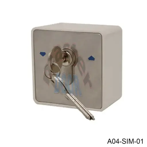 [A04-SIM-01] Interruptor de llave (Key switch SW-01), con Micro COM-NO-NC, Incluye 3 llaves, para Op. Cortina Oculto CM y otros