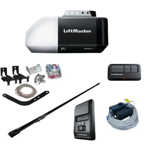 [K01-TLM-103] Kit 8160W Operador, caja de accesorio y Riel T. Wifi Integrado en la Tarjeta para su apertura/cierre por medio de un celular, con 2 control