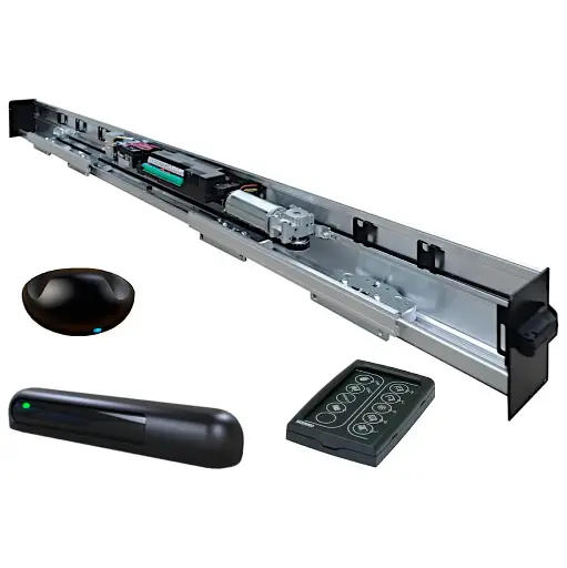 [K09-SS-03] Kit Cabezal Europeo Dual Core LH-100 para 6.80m, para 1 Hoja corredizas con bastidor de aluminio.