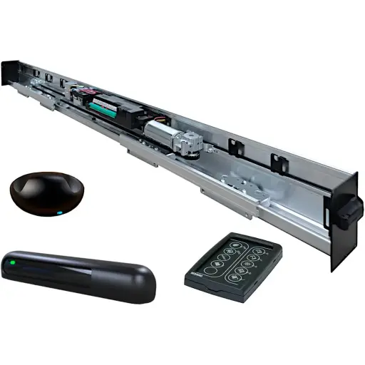 [K09-SS-04] Kit Cabezal Europeo Dual Core LH-100 para 6.80m, para 2 Hojas corredizas con bastidor de aluminio.