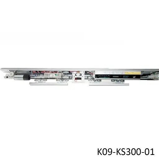 [K09-KS300-01] Kit Cabezal Asiatico KS300 para un claro total de 4.30m y un claro libre de pasada de 2.0m en 2-hojas ó 1-hoja corrediza. Incluye Sensor de Mov y Mov+Presencia
